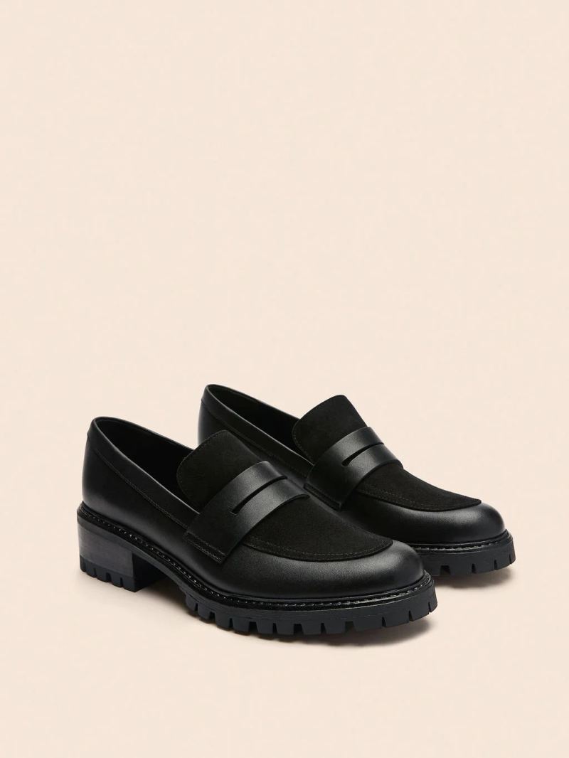 Maguire | Women's Sintra Black Loafer Chunky Loafer