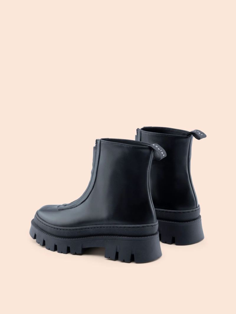 Maguire | Women's Lana Black Boot Front-Zip Boot