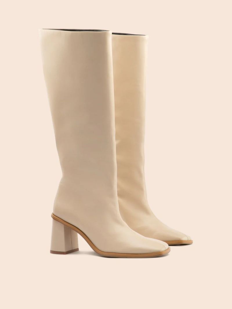 Maguire | Women's Lorca Cream Boot High-Knee Boot